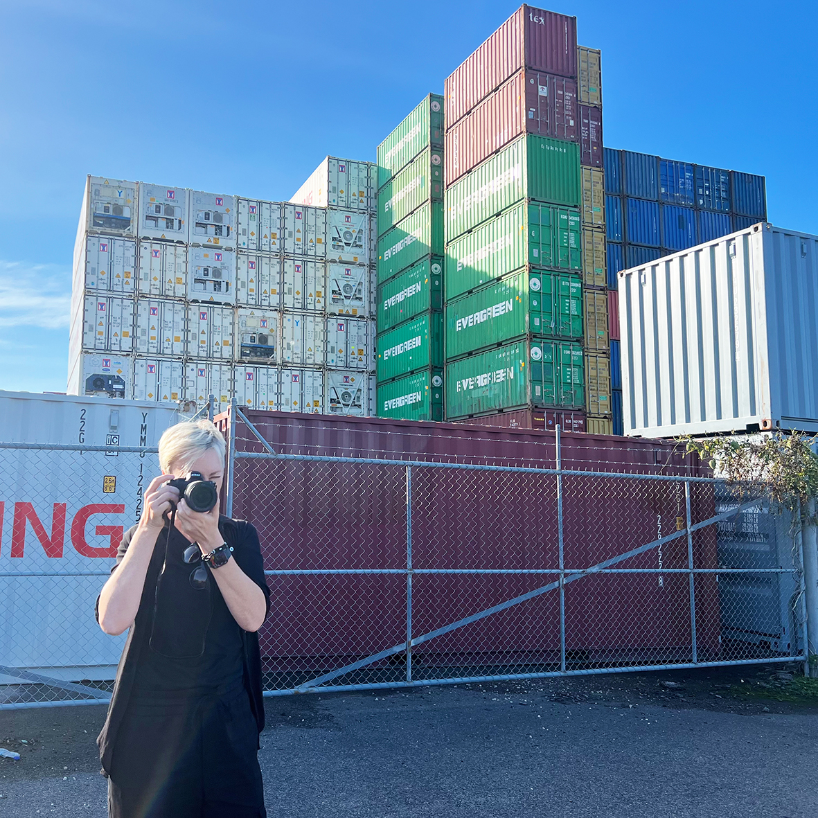 Cara Jones_In front of shipping container